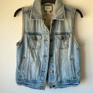 Denim vest size small